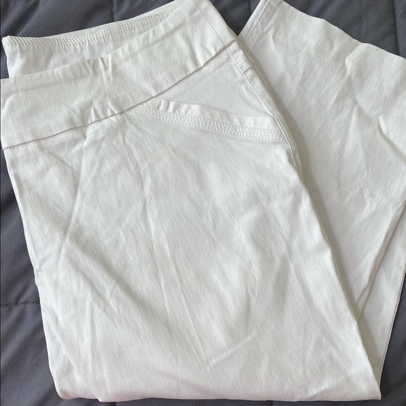 CARROLL Reed White Capris Pants Size 16 - Picture 2 of 3